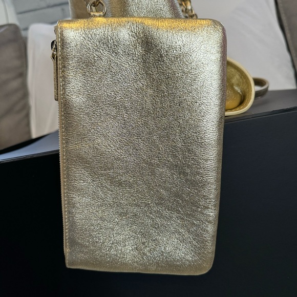 Limited Edition ! NWT Large Gold Calfskin Chanel Deauville Tote - Picture 8 of 15